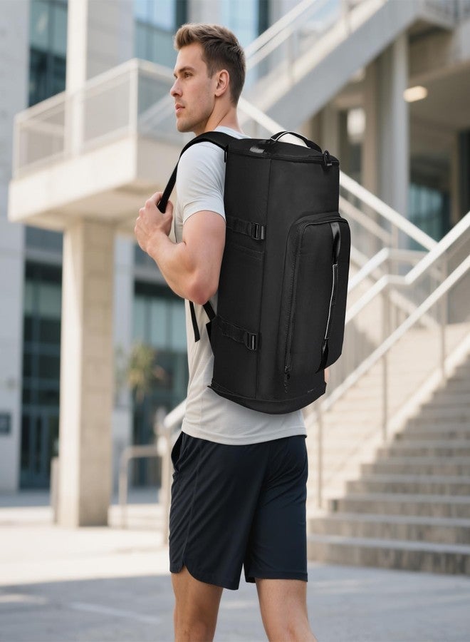 MIYCOO Gym Bag for Men Women with Shoes Compartment - Duffle Bag, Travel Backpack, Sports Backpack, Weekender Overnight Bag with Wet Pocket - Black, MIYCOO - Image 4
